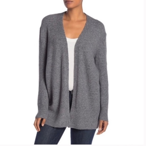 Madewell Gray Cozy and soft Open Front Cardigan Size XXS Alpaca merino wool - Picture 1 of 9